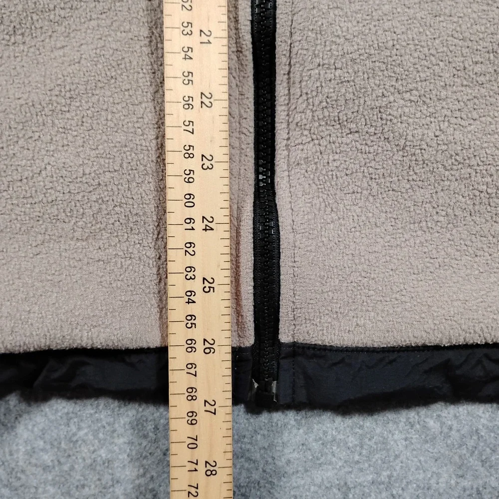Vintage The North Face Fleece Jacket Men XL Beige Vintage 90s Made In USA Zip Up